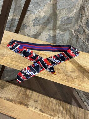 Chanel Cruise Ship Print Multicolour Silk Bandeau